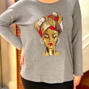 Beaded sweater imported,New 🌹